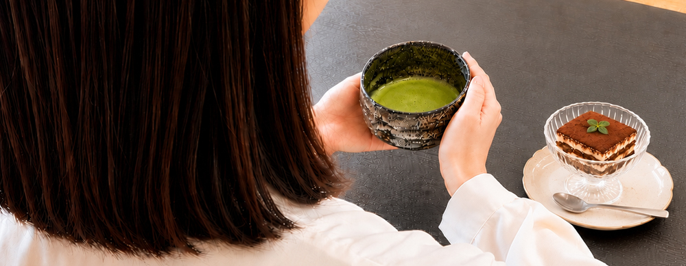 お抹茶とお菓子を味わう喫茶体験