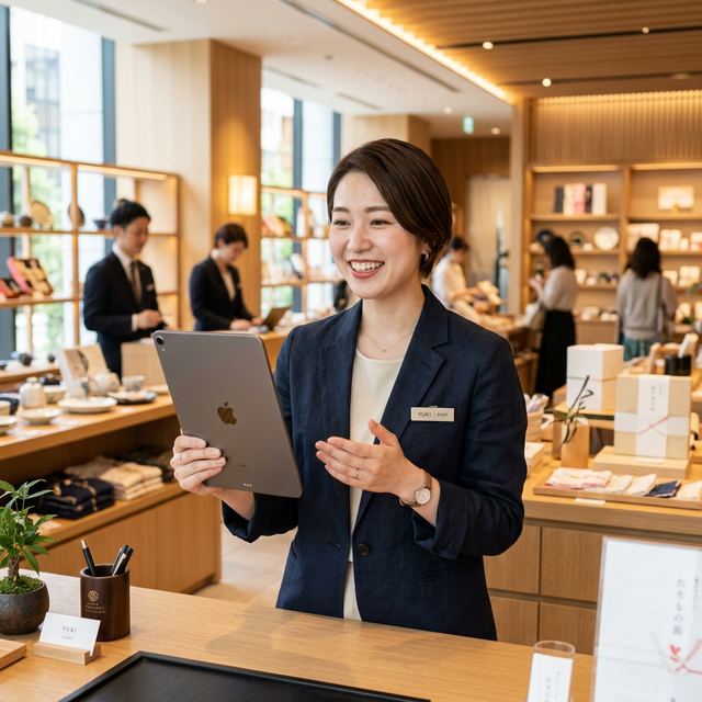 笑顔で丁寧に対応する専門スタッフ